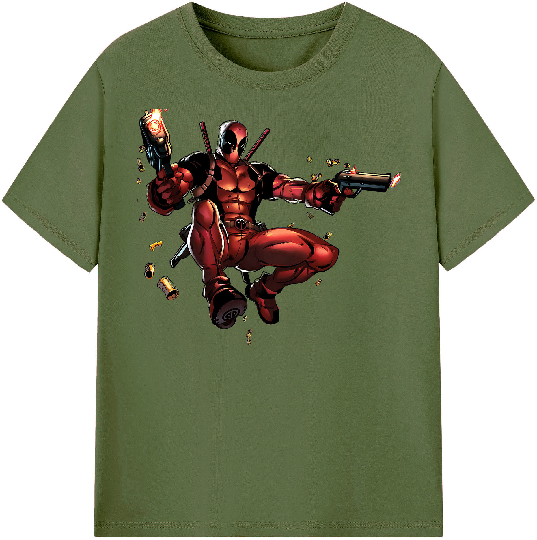（画像用） Deadpool デッドプール 綿100％半袖Tシャツ（フロントプリント）